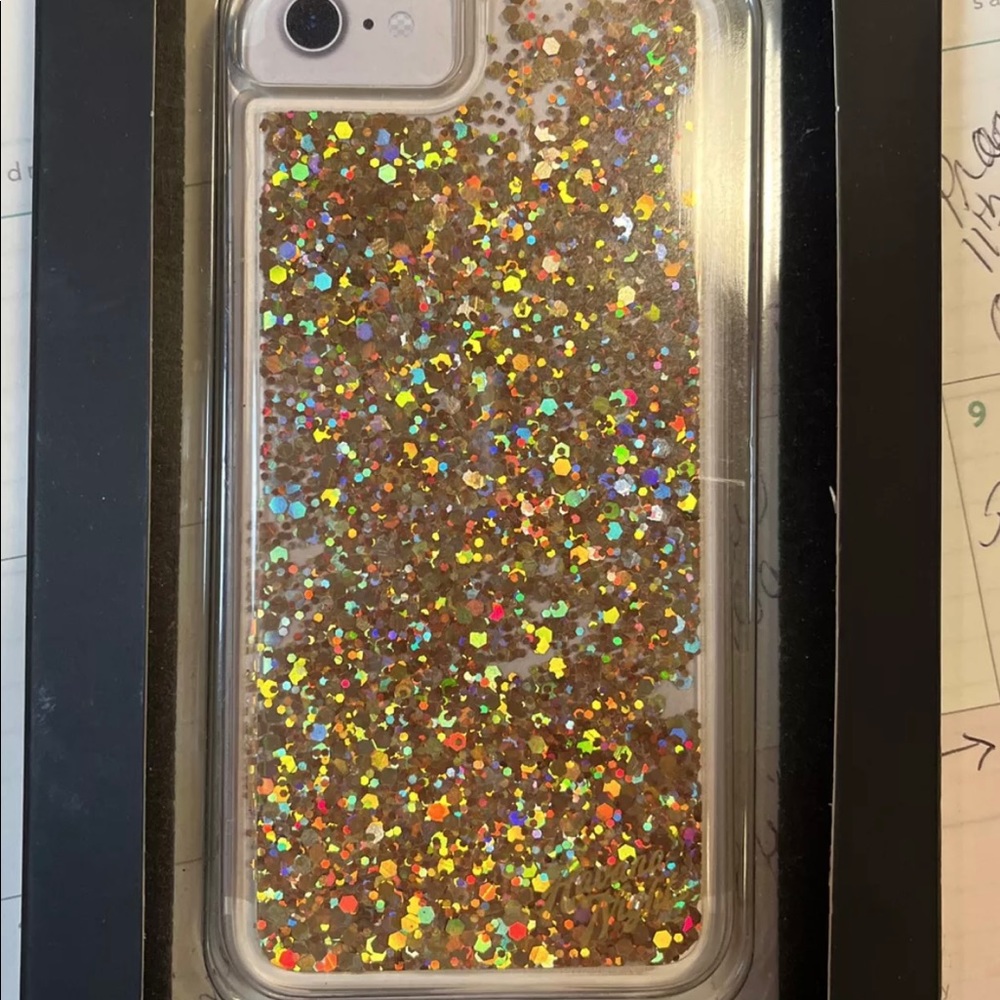 Brand New Havana Nights Floating Glitter Pink Cellphone Case IPhone 6/6s/7
